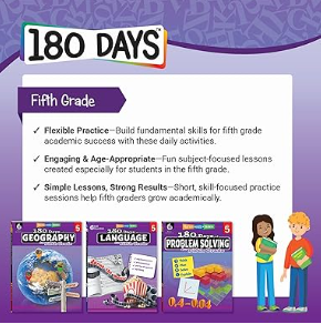 180 Days™: Science, Earth and Space Science for 5th Grade Practice Workbook