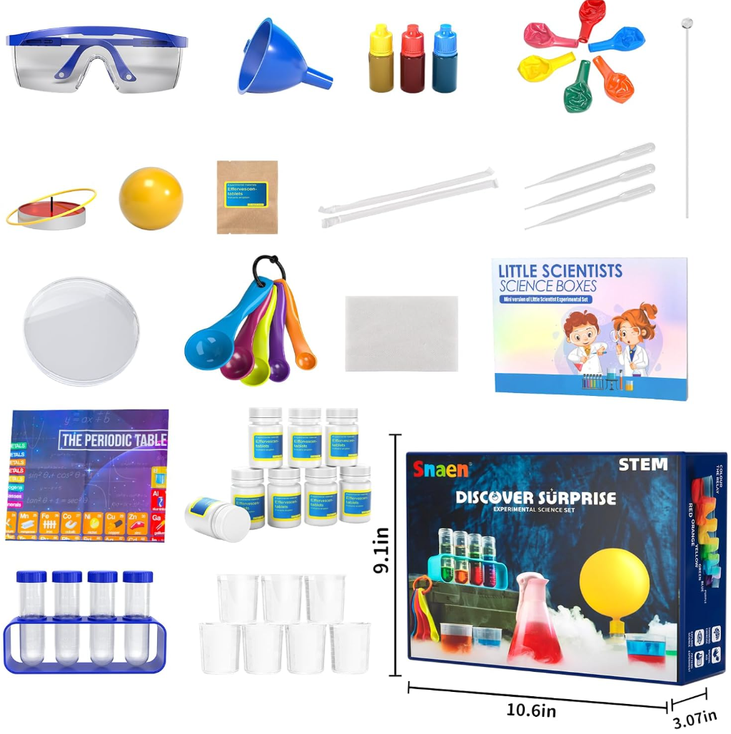 SNAEN 220+ Lab Experiments Science Kits for Kids, STEM Educational Learning Scientific Tools,Birthday Gifts and Toys for 3 4 5 6 7 8 9 10 11 12 Years Old Boys Girls Kids
