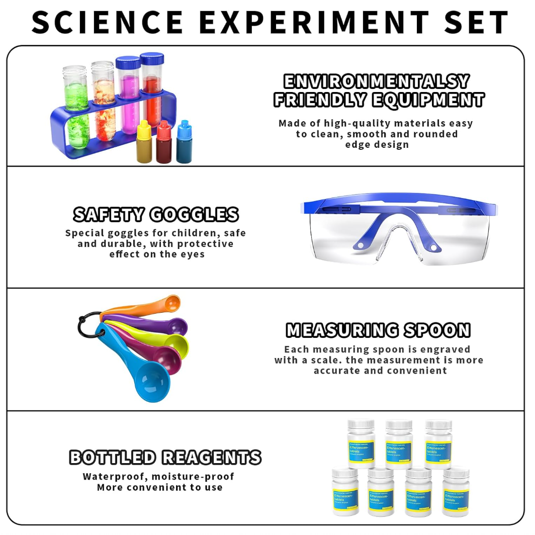 SNAEN 220+ Lab Experiments Science Kits for Kids, STEM Educational Learning Scientific Tools,Birthday Gifts and Toys for 3 4 5 6 7 8 9 10 11 12 Years Old Boys Girls Kids